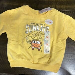 Garanimals - 6-9 months - bright yellow sweatshirt